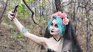 Halloween Cosplayes lány popóba kefélve