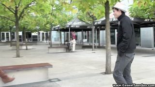 Amatőr tini pár baszik