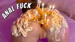 Vlog 7: boldog szülinapot mostohafiú! krémes segg tortával durva kutyapóz anál baszás